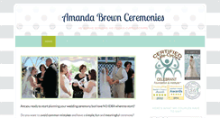 Desktop Screenshot of amandabrowncelebrant.com